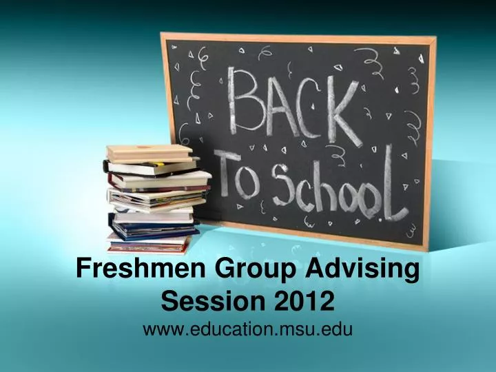 freshmen group advising session 2012