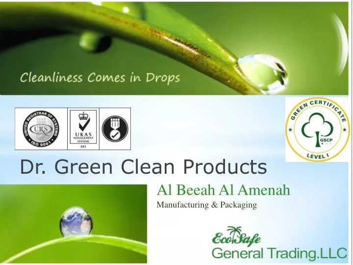 dr green clean products