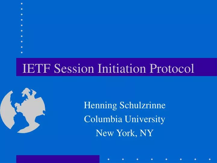 ietf session initiation protocol