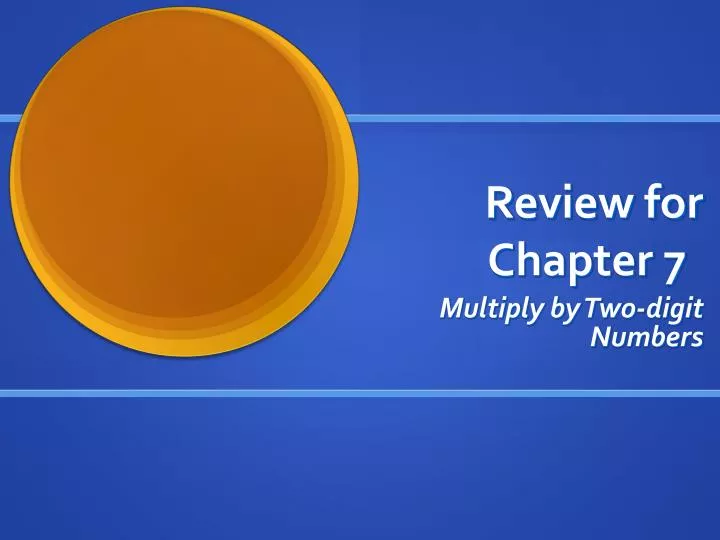 review for chapter 7