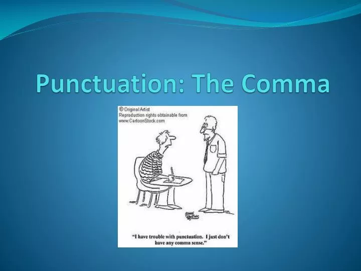 punctuation the comma