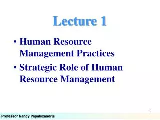 lecture 1