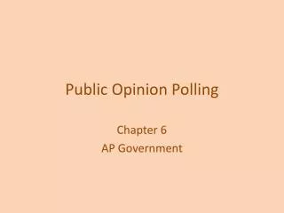 Public Opinion Polling