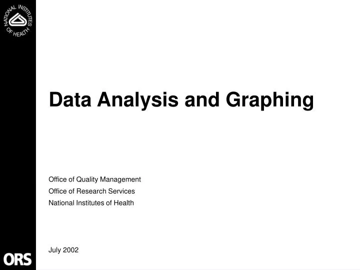 data analysis and graphing