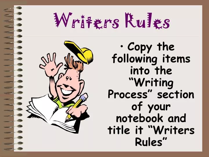 writers rules