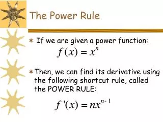 The Power Rule