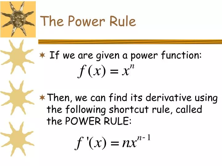 the power rule