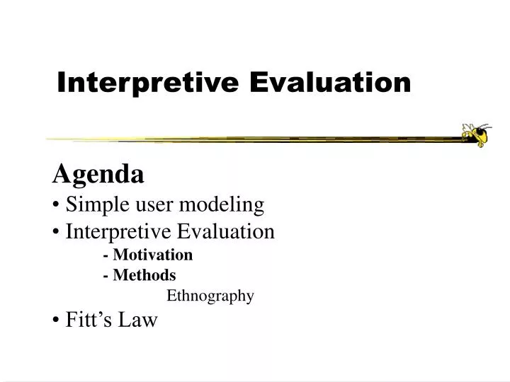 interpretive evaluation