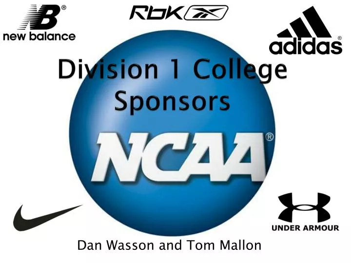 division 1 college sponsors