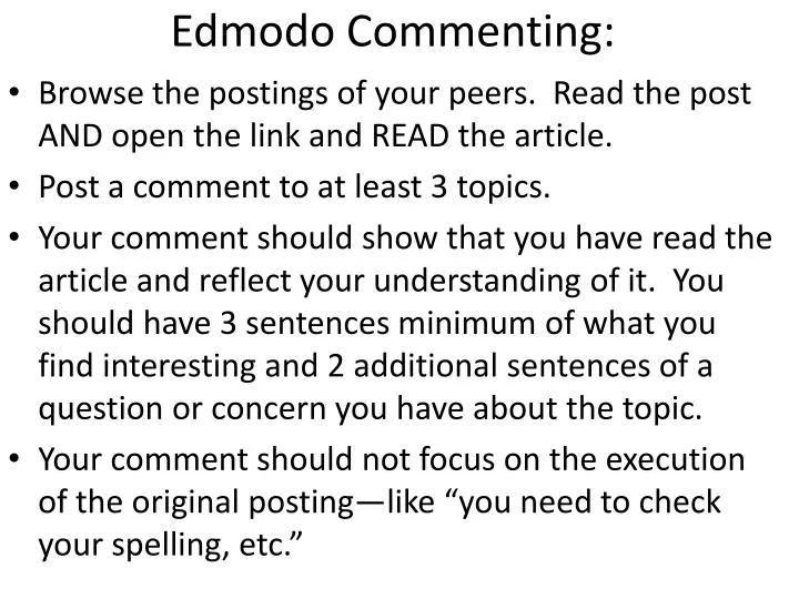 edmodo commenting