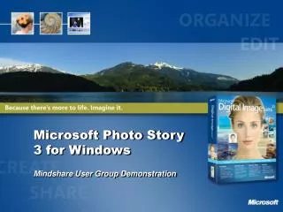 Microsoft Photo Story 3 for Windows