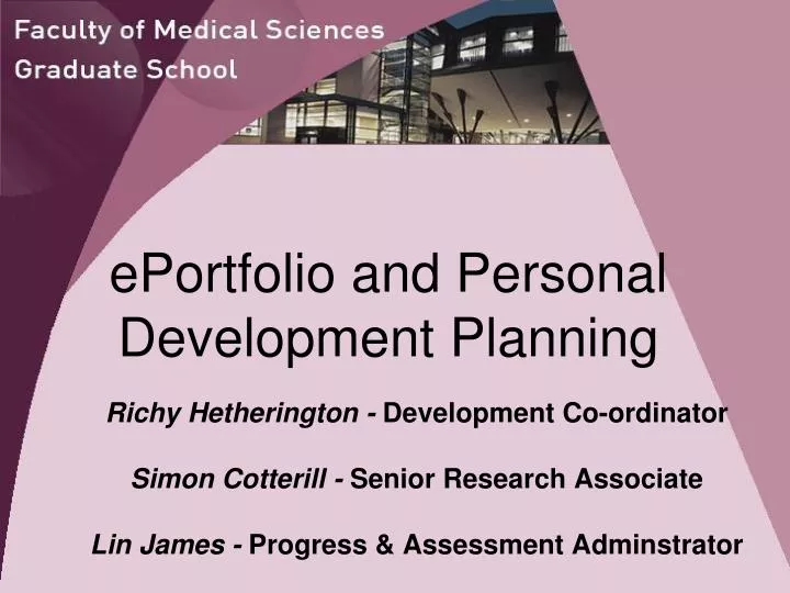 eportfolio and personal development planning