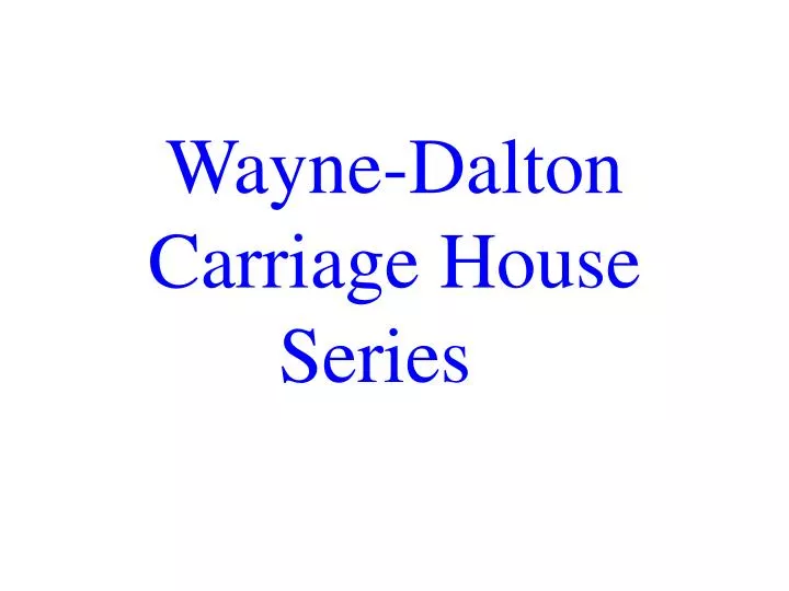 wayne dalton carriage house series