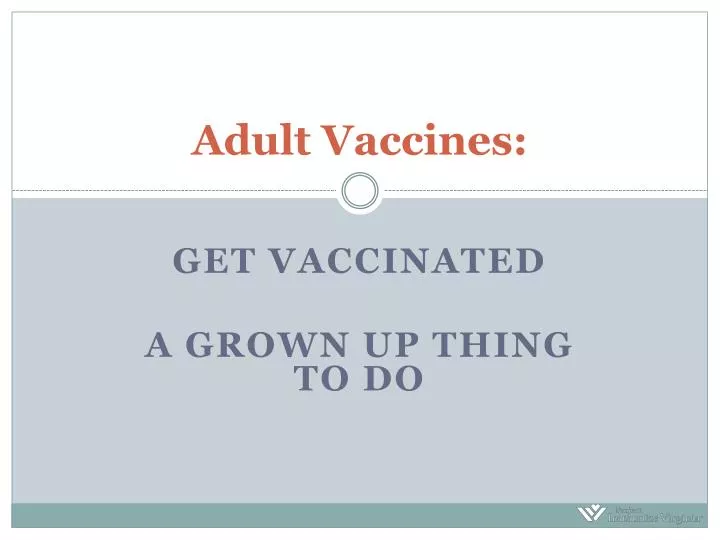 adult vaccines