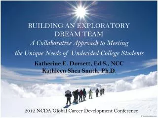 building an exploratory dream team