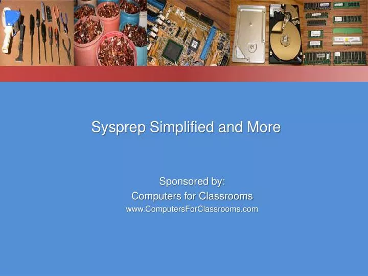 sysprep simplified and more