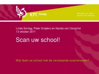 Scan uw school!