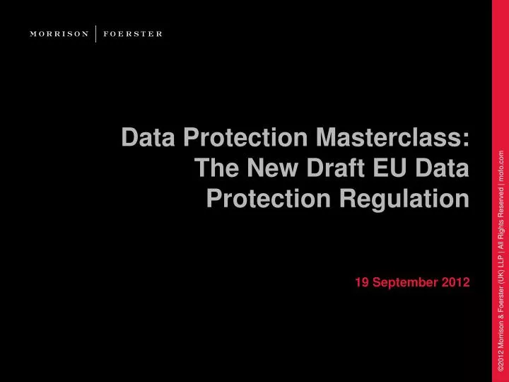 data protection masterclass the new draft eu data protection regulation