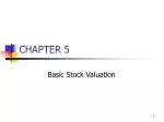 Understanding Stock Valuation Basics: Common Stock Owners and Managers - slide 1