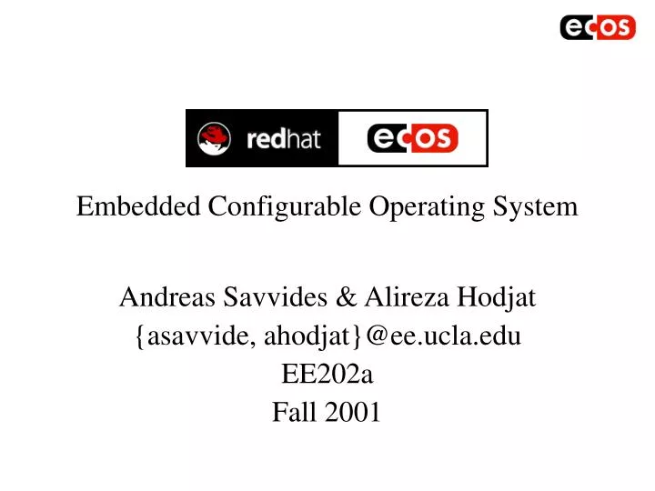 embedded configurable operating system