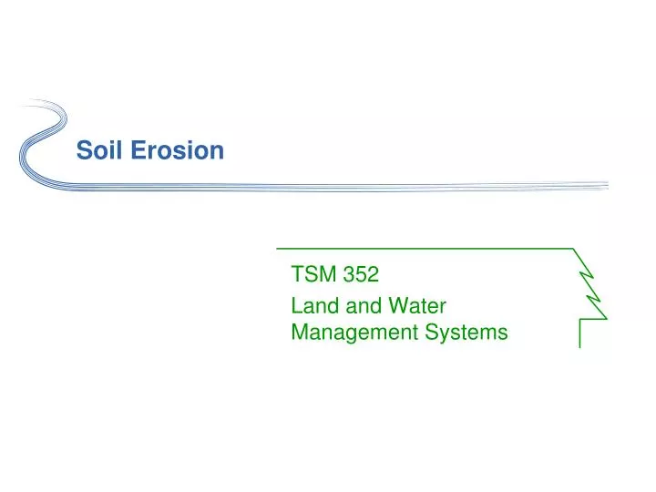 soil erosion