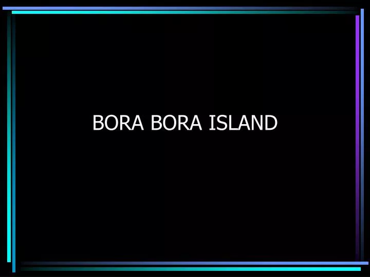 bora bora island