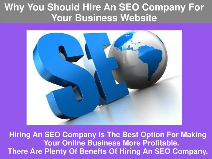 why you should hire an seo company for your business website