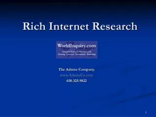 Rich Internet Research