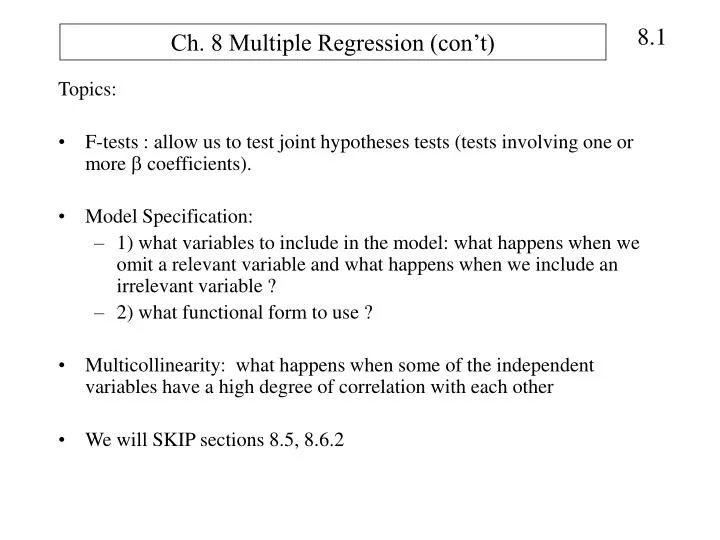 ch 8 multiple regression con t