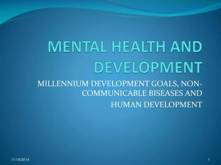 mental health and development