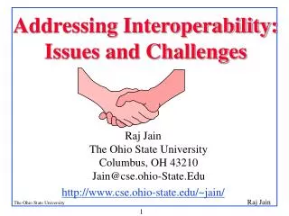 Addressing Interoperability: Issues and Challenges