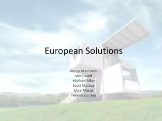 European Solutions