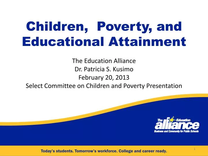 children poverty and educational attainment