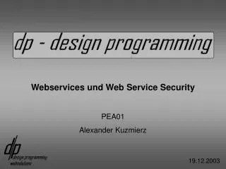 Webservices und Web Service Security