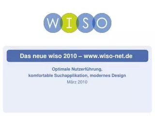 das neue wiso 2010 www wiso net de