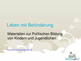 leben mit behinderung