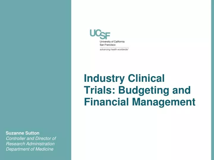 industry clinical trials budgeting and financial management
