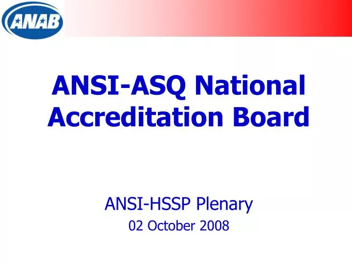 ansi asq national accreditation board