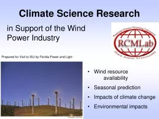 Climate Science Research