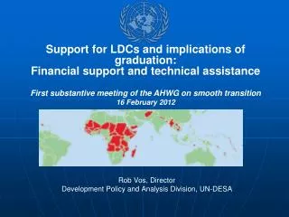 Rob Vos, Director Development Policy and Analysis Division, UN-DESA
