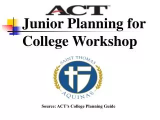 Junior Planning for College Workshop