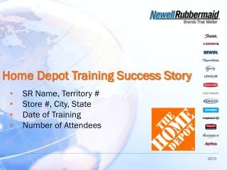 Home Depot Training Success Story