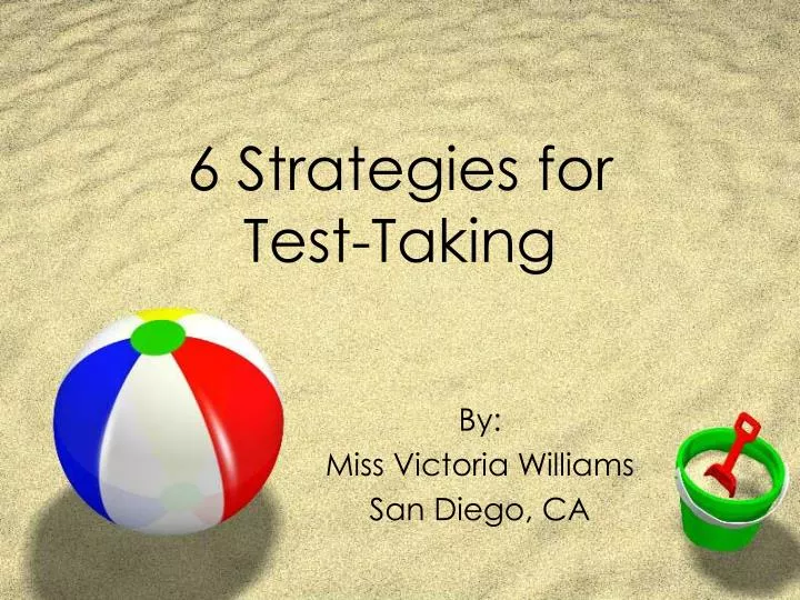 6 strategies for test taking