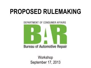 PROPOSED RULEMAKING