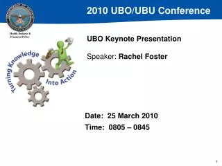 UBO Keynote Presentation Speaker: Rachel Foster