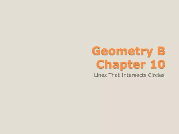 geometry b chapter 10