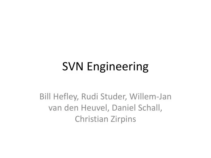 svn engineering