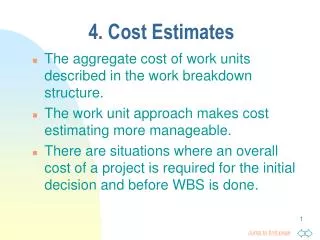 4. Cost Estimates