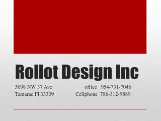Rollot Design Inc