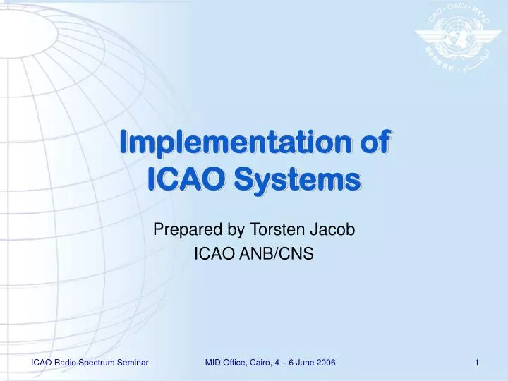 implementation of icao systems